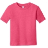 Custom Rabbit Skins Toddler Fine Jersey Tee. Vintage Hot Pink