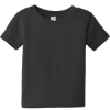 Custom Rabbit Skins Infant Fine Jersey Tee. Black