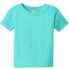 Custom Rabbit Skins Infant Fine Jersey Tee. Caribbean Blue