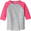 Custom Rabbit Skins Toddler Baseball Fine Jersey Tee. VH/Vnt Hot Pnk