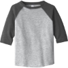 Custom Rabbit Skins Toddler Baseball Fine Jersey Tee. Vintage Heather/Vintage Smoke Gray