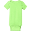 Custom Rabbit Skins Infant Short Sleeve Baby Rib Bodysuit. Key Lime Green