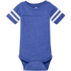 Custom Rabbit Skins Infant Football Fine Jersey Bodysuit. Vintage Royal Blue/Blended White