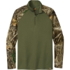 Custom Russell Outdoors Realtree Colorblock Performance 1/4-Zip OvDbG/RTEd