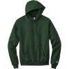 Custom Champion Powerblend Pullover Hoodie. Dark Green