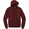 Custom Champion Powerblend Pullover Hoodie. Maroon Red