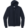 Custom Champion Powerblend Full-Zip Hoodie. Navy Blue