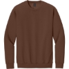 Custom Gildan Softstyle Crewneck Sweatshirt Cocoa Brown