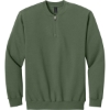 Custom Gildan Softstyle Midweight Fleece 1/4-Zip Military Green