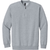 Custom Gildan Softstyle Midweight Fleece 1/4-Zip Ring Spun Sport Gray