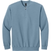 Custom Gildan Softstyle Midweight Fleece 1/4-Zip Stone Blue