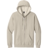 Custom Gildan Softstyle Midweight Fleece Full-Zip Hooded Sweatshirt Sand Beige