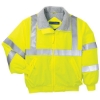 Custom Port Authority Enhanced Visibility Challenger Jacket with Reflective Taping. Safety Yellow/Reflective Silver