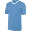 Custom Sport-Tek Competitor United V-Neck Carolina Blue/White