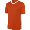 Custom Sport-Tek Competitor United V-Neck Deep Orange/White
