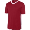 Custom Sport-Tek Competitor United V-Neck Deep Red/White