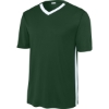 Custom Sport-Tek Competitor United V-Neck Forest Green/White