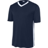 Custom Sport-Tek Competitor United V-Neck True Navy Blue/White
