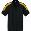 Custom Sport-Tek Competitor United Polo Black/Gold