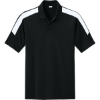 Custom Sport-Tek Competitor United Polo Black/White