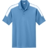 Custom Sport-Tek Competitor United Polo Carolina Blue/White