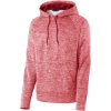 Custom Sport-Tek PosiCharge Electric Heather Fleece Hooded Pullover. Deep Red Elect