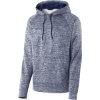 Custom Sport-Tek PosiCharge Electric Heather Fleece Hooded Pullover. True Navy Blue Electric