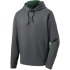 Custom Sport-Tek Sport-Wick Fleece Colorblock Hooded Pullover. Dark Smoke Gray/Forest Green