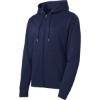 Custom Sport-Tek Sport-Wick Fleece Full-Zip Hooded Jacket. Navy Blue