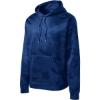 Custom Sport-Tek Sport-Wick CamoHex Fleece Hooded Pullover. True Royal Blue CamoHex
