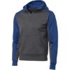 Custom Sport-Tek Tech Fleece Colorblock 1/4-Zip Hooded Sweatshirt. Grph Hea/TrRoy