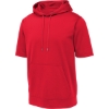 Custom Sport-Tek Sport-Wick Fleece Short Sleeve Hooded Pullover. Deep Red