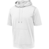 Custom Sport-Tek Sport-Wick Fleece Short Sleeve Hooded Pullover. White