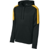 Custom Sport-Tek Sport-Wick Fleece United Pullover Hoodie Black/Gold