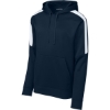 Custom Sport-Tek Sport-Wick Fleece United Pullover Hoodie Navy Blue/White