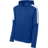 Custom Sport-Tek Sport-Wick Fleece United Pullover Hoodie True Royal Blue/White