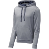 Custom Sport-Tek PosiCharge Sport-Wick Heather Fleece Hooded Pullover. True Navy Blue Heather