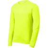 Custom Sport-Tek PosiCharge RacerMesh Long Sleeve Tee. Neon Yellow
