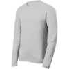 Custom Sport-Tek PosiCharge RacerMesh Long Sleeve Tee. Silver