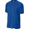 Custom Sport-Tek PosiCharge Competitor 2-Button Henley True Royal Blue