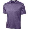 Custom Sport-Tek Heather Contender Tee. Purple Heather