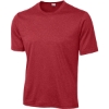 Custom Sport-Tek Heather Contender Tee. Scarlet Red Heather