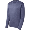 Custom Sport-Tek Long Sleeve Heather Contender Tee. True Navy Blue Heather