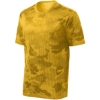 Custom Sport-Tek CamoHex Tee. Gold