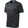 Custom Sport-Tek CamoHex Tee. Iron Grey
