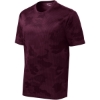 Custom Sport-Tek CamoHex Tee. Maroon Red CamoHex