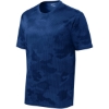 Custom Sport-Tek CamoHex Tee. True Royal Blue CamoHex
