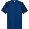Custom Sport-Tek Drift Camo Colorblock Tee Royal