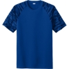 Custom Sport-Tek Drift Camo Colorblock Tee True Royal Blue/Camo