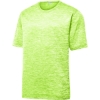 Custom Sport-Tek PosiCharge Electric Heather Tee. Lime Shock Ele